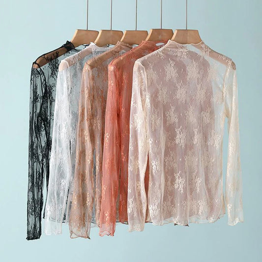 Lace Mesh Layering Top